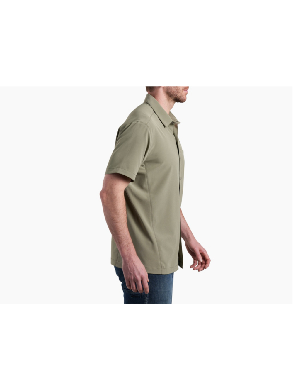 Men's Kuhl Renegade Casual Button Down Shirt Size L Beige